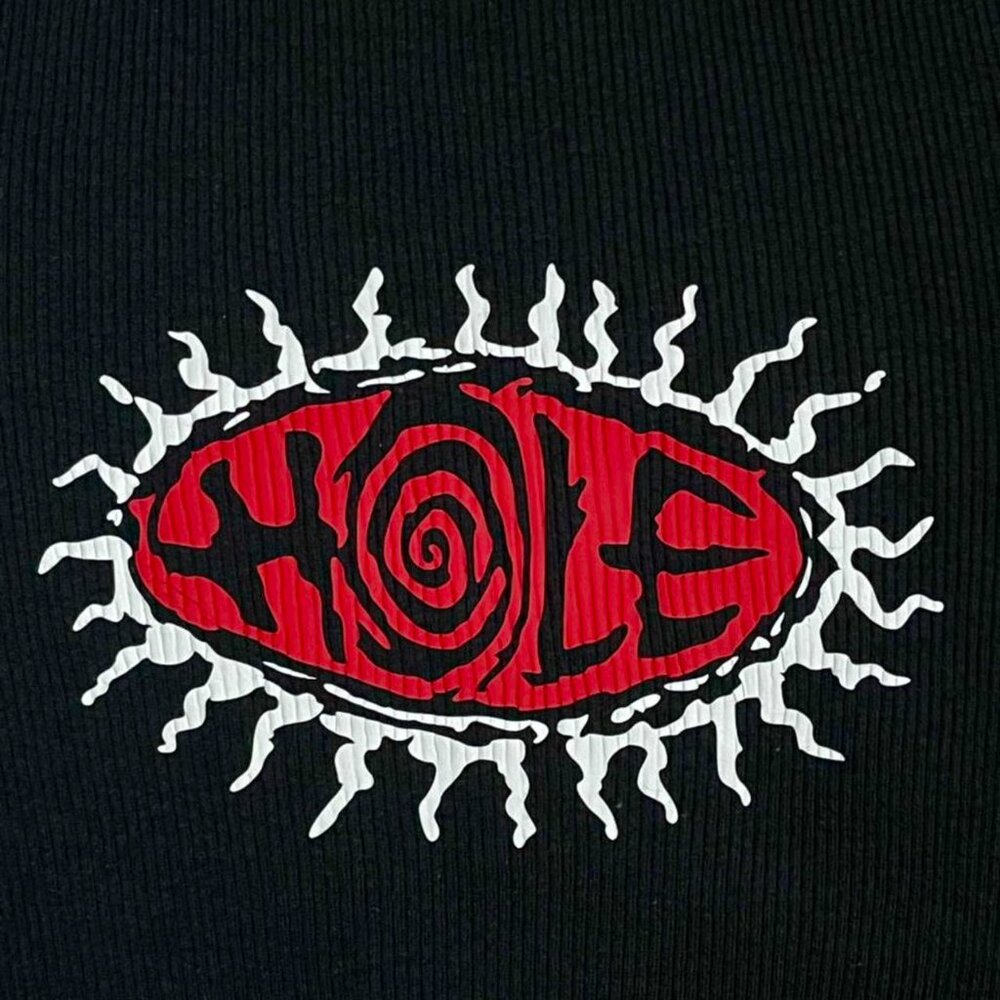 Spiral Hole Band Unisex Cropped Tanks - Picture 2 of 4